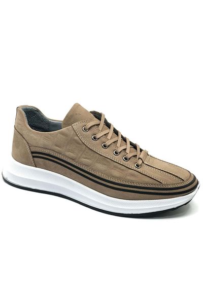 KOCAMANLAR Dropland 9141 Genuine Leather Men's Casual Shoes Sand