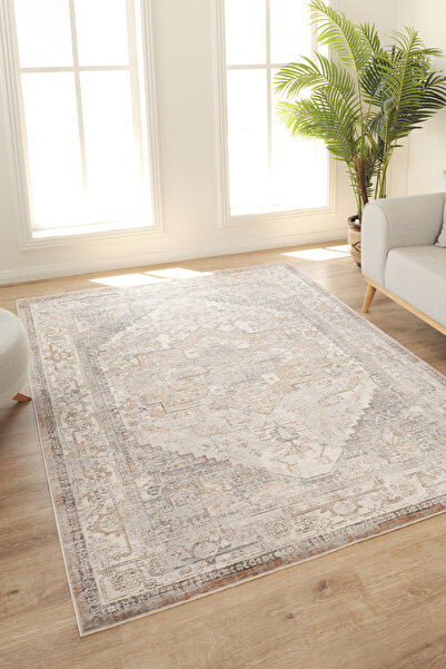 Post Halı Yumuşak Modern Krem Bej Halı Salon Mutfak Oturma Odası Yolluk Koridor Halısı Kilim