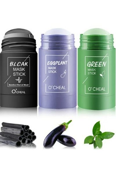 MACON Aloe Vera Green Tea 40ml Deep Cleansing Pore Shrinking and Blackhead Removing Facial Mask Stick - Bl