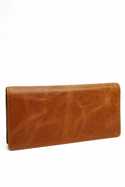Meskanto Mathilda Taba Genuine Leather Women's Wallet, Long Genuine Leather Wallet with Phone Compartment - Magnetic Wallet