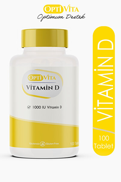 Optivita Vitamin D3 1000 Iu – Bağışıklık Ve Kemik Desteği 100 Çiğneme Tableti