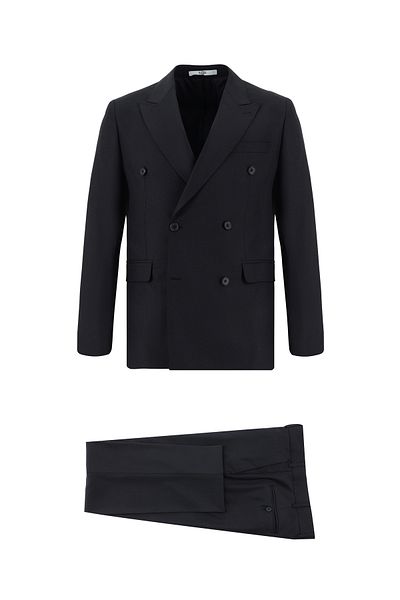 Kiğılı Slim Fit Slim Fit Patterned Double-Breasted Suit