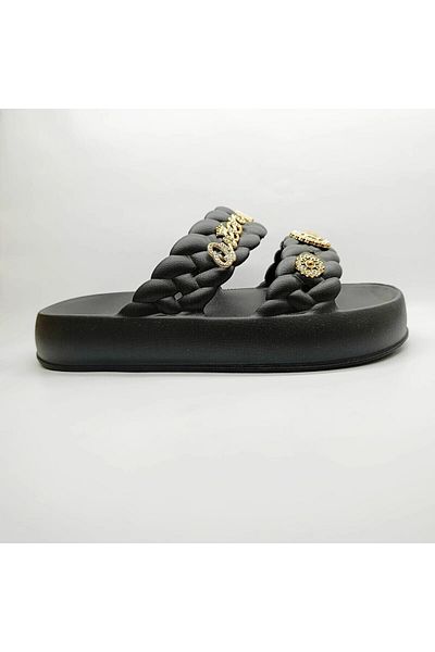 Ayakkabı Durağı Knitted Pattern Soft Sole Stone Slippers