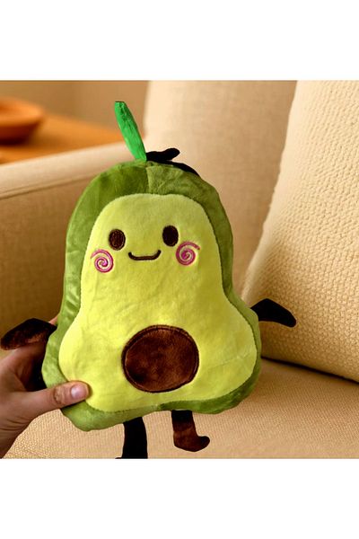 OEM Avocado Plush Toy, Soft, Cute, Children's Gift Or Decoration, 23 X 20 Cm, Green
