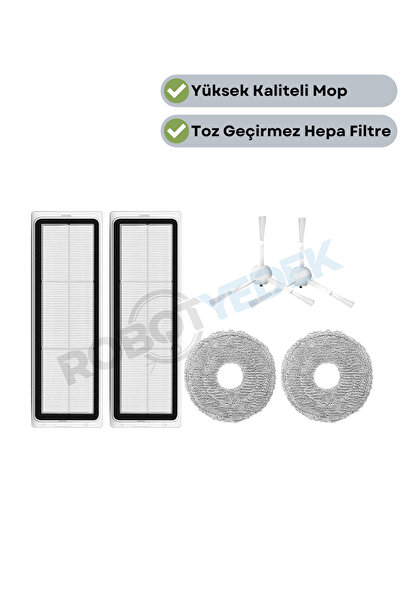 robotyedek Xiaomi S10+ (nu S10T) - Filtru Hepa de înlocuire și perie laterală...