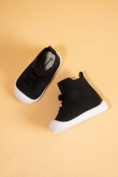 Mumenim Berbera Unisex Παιδικό Προστατευτικό Ποδιών Αντιολισθητικό Ορθοπεδικό Μαύρο First Step Boots και Παιδικά Μποτάκια
