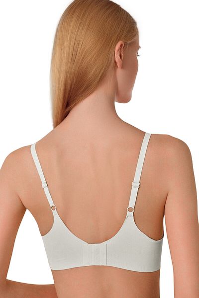 Bravie Laser Cut Non-Marking Wire-Free Pad Bra Ecru 1241