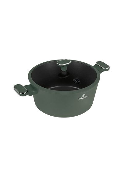 Berlinger Haus Oală antiaderentă cu interior din titan, 28 cm, verde mat, colecția BH 8202