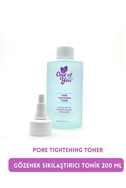 ONE OF YOU COSMETICS Pore Tıghtenıng Toner 200 ml , Gözenek Küçültücü Glikoli...