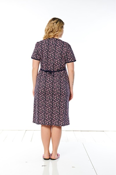 ROMEO LİFE 7382 Cămașă de noapte pentru femei cu model și dantelă