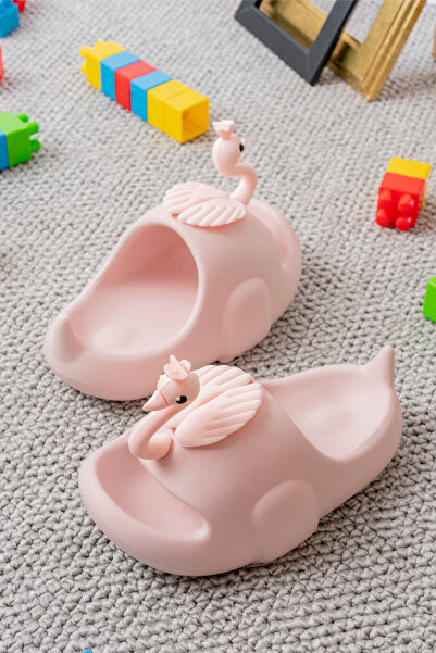 Slipcat Παιδικές αντιολισθητικές παντόφλες με χαριτωμένο κύκνο και φιγούρα δεινοσαύρου Μπάνιο Παραλία Παντόφλες Μπαλκόνι Πισίνας Unisex