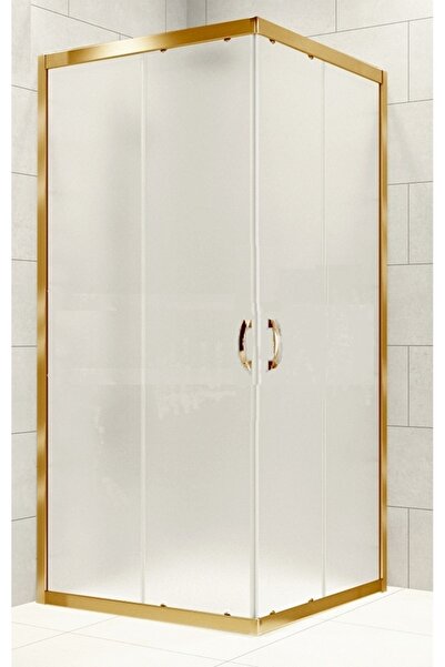 Durul Duşakabin Kare Altın 5mm Buzlu Cam Yükseklik 190cm