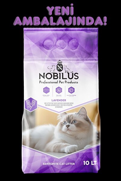 NOBİLUS Lavanta Kokulu Koku Hapseden, Tozsuz,topaklanan Kedi Kumu 10 Lt Anti ...