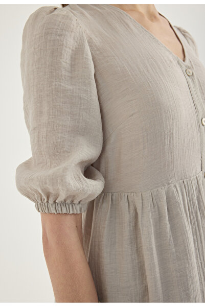 Masha Kate Textured Midi Dress