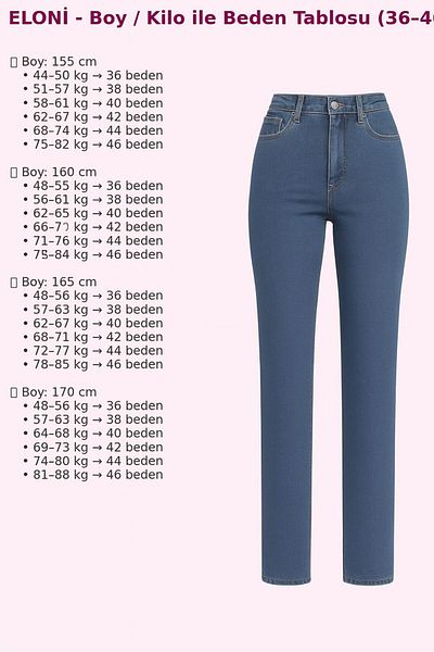 ELONİ WOMEN JEANS STAR PRINT DENIM PANTS