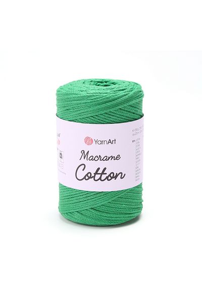 Yarnart Macrame Cotton - Μακραμέ Χειροποίητο Νήμα Πλεκτομηχανής Πράσινο-759