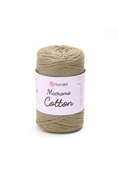 Yarnart Macrame Cotton - Μακραμέ Χειροποίητο Νήμα Πλεξίματος Σκούρο Μπεζ-793