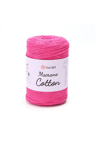 Yarnart Macrame Cotton - Μακραμέ Χειροποίητο Νήμα Πλεξίματος Fuchsia-771