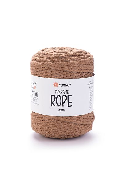 Yarnart Σχοινί Macrame 5 mm - Μακραμέ Χέρι Πλεκτό Σχοινί Mink-788