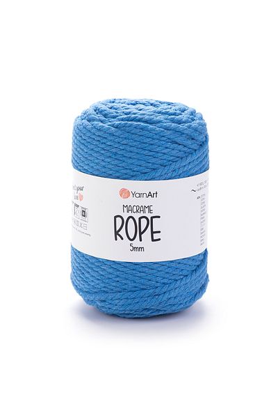 Yarnart Σχοινί Macrame 5 mm - Σχοινί Πλεκτομηχανής Μακραμέ Σκούρο Μπλε-786