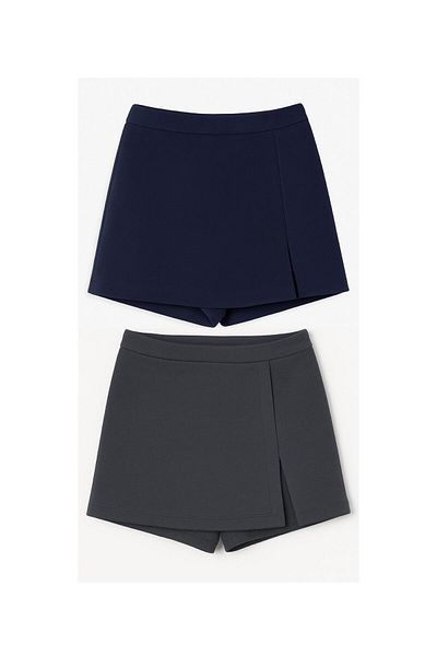 moda armanc Pachet de 2 fuste mini cu fante