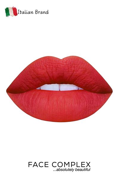 FACE COMPLEX Lip Tint & Waterproof Pencil, Set Ruj Lichid Creion De Buze Rezistent La Apă 24 H Kit 03 - Italia