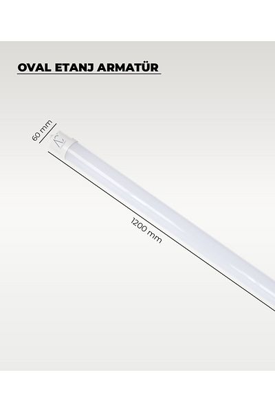 AC AYDINLATMA 36W Oval Led Waterproof Luminaire White Light 2 Pcs