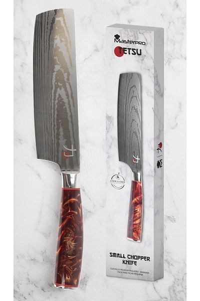 MasterPro Tetsu Cleaver Knife 17.5 Cm Stainless Steel 5 Years Warranty