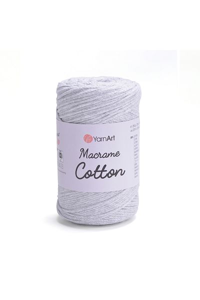 Yarnart Macrame Cotton - Μακραμέ Χειροποίητο Νήμα Πλεξίματος Ανοιχτό Γκρι-756
