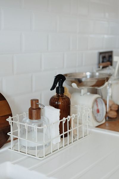Dekorzdükkan Metal Cream Wire Organizer