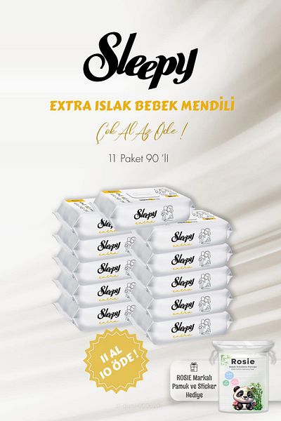 Sleepy Extra Wet Baby Towel Buy 11 Pay 10 90 Pieces and Rosie Baby Cotton