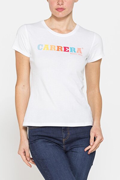 Carrera Jeans CREWNECK COTTON T-SHIRT WITH CARRERA PRINT