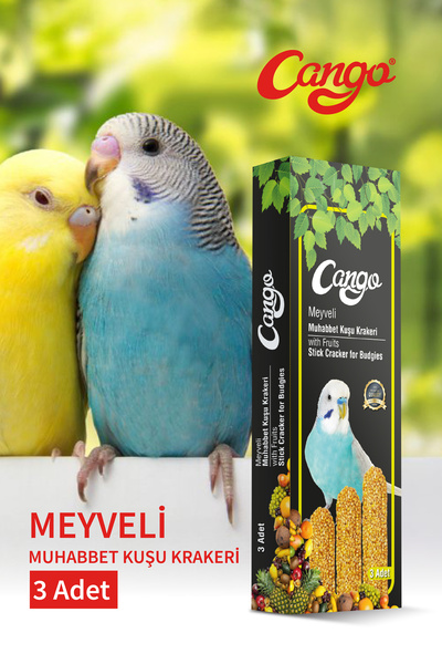 Cango Muhabbet Kuşu Krakeri Meyveli 81gr