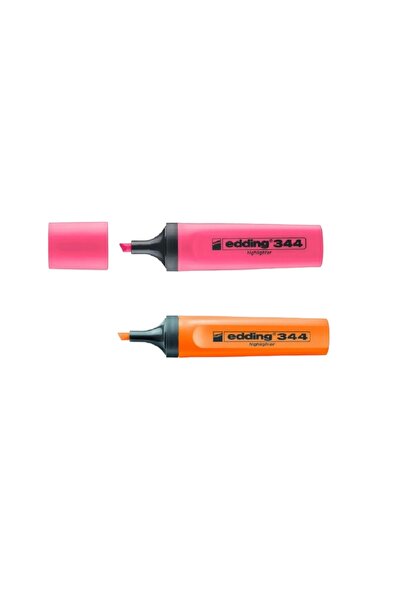 Edding قلم تمييز Edding E-344 - وردي وبرتقالي