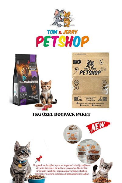 Pro Performance TOM&JERRYPETSHOP - Pro Performance Kitten&Mother 1 Kg Kedi maması