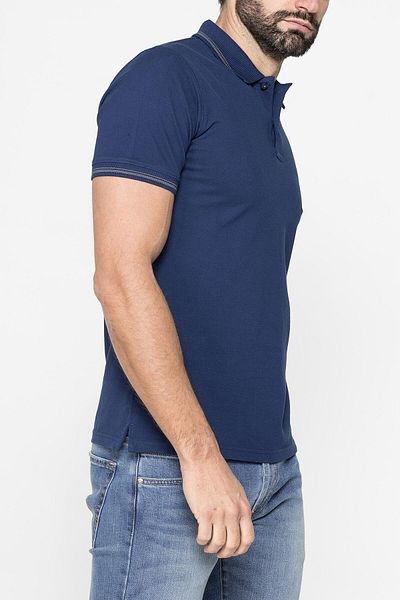 Carrera Jeans TRICOU POLO DIN BUMBAC PIQUET CU BORDURI CONTRASTANTE