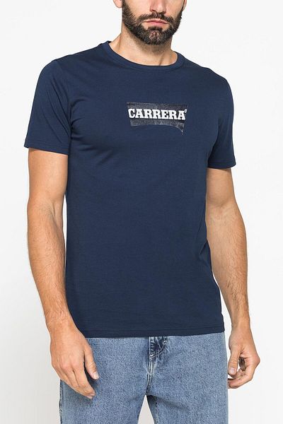 Carrera Jeans TRICOU CU GÂTEL ROTUND DIN BUMBAC ȘI IMPRIMARE CU LOGO-UL CARRERA