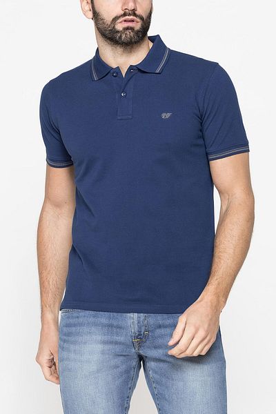 Carrera Jeans TRICOU POLO DIN BUMBAC PIQUET CU BORDURI CONTRASTANTE