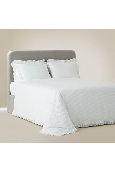 Ecocotton Ayda Çift Kişilik Nevresim Takımı %100 Organik Pamuk Dokuma Krem 20...