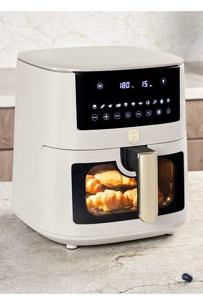 Berlinger Haus Friteuză inteligentă cu aer cald, cu ecran LCD, programe automate, 8 l, colecția Sahara