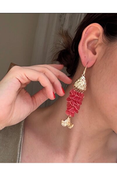 mibrillo Brand Equivalent Fish Sequin Z.Ra Earrings