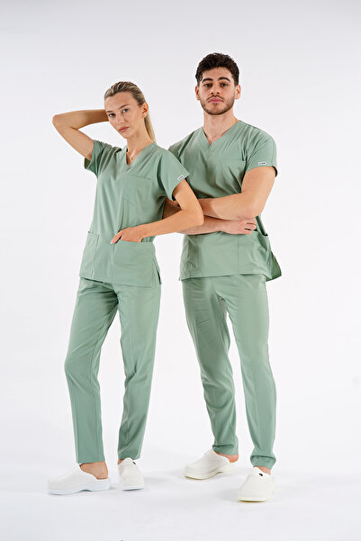 Lion Üniforma Costum spital unisex Dr Greys model, din material Lycra, unifor...