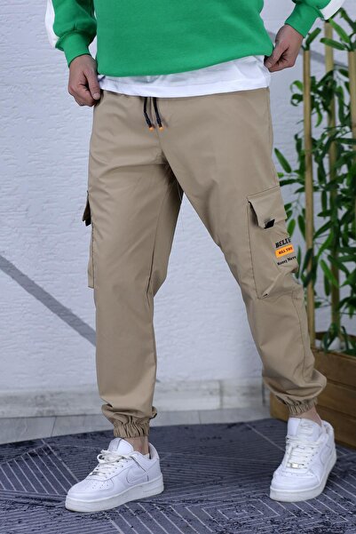 WAFRA Ανδρικό Jogger Cargo Parachute Pantalon με τσέπες (Slim Fit)