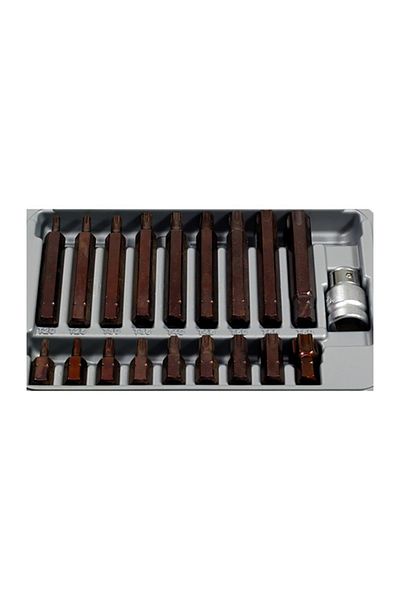 Rico 19 Piece Coated Drilled Torx Bits Set 0003