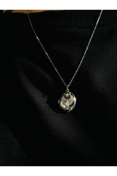 Daynav Gümüş Alya Anka Kuşu Kolye Gümüş Detaylı