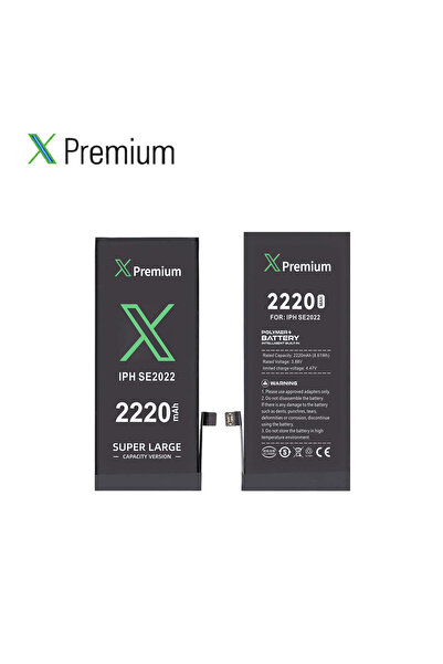 X PREMİUM İphone Se 2022 Se 3. Nesil Yüksek Kapasiteli Batarya Pil 2220 Mah Xpremium