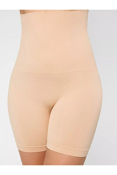 MİSTİRİK Irina Gathering Shaper Biker Καλσόν Κορσέ Χρώμα δέρματος