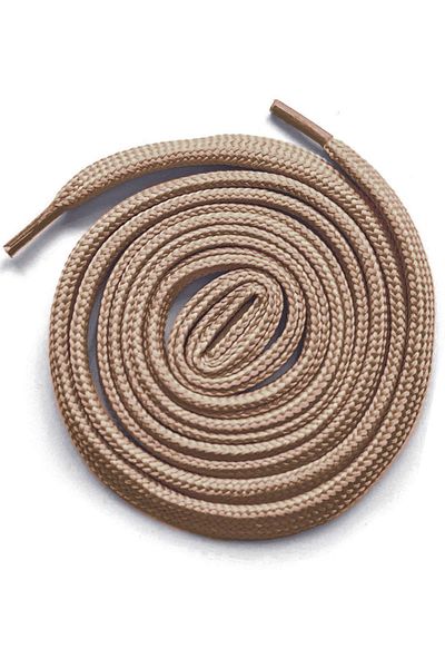 hapshoe Sand Beige 1 cm Thick 1 Pair Flat Sports Shoe Laces