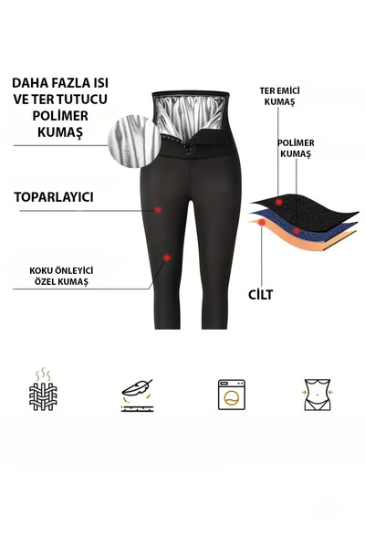 SAUNA SUIT Unisex κολάν 3 σταδίων με αγκράφα - καθημερινή χρήση και αθλητισμός
