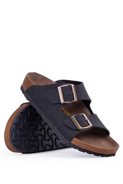 Slazenger Lens Women's Slippers Black Nubuck Sa11sk013